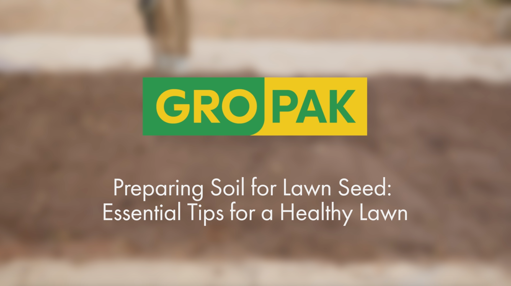 Load video: How to prepare your soil for lawn seed. Tips for a healthy lawn.